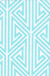 Table Cloth 70X108 Greek Key Aqua