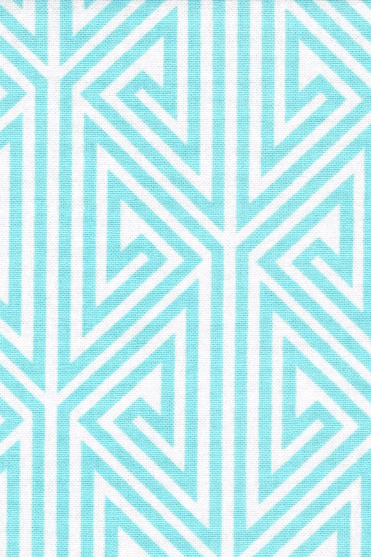 Table Cloth 70X108 Greek Key Aqua