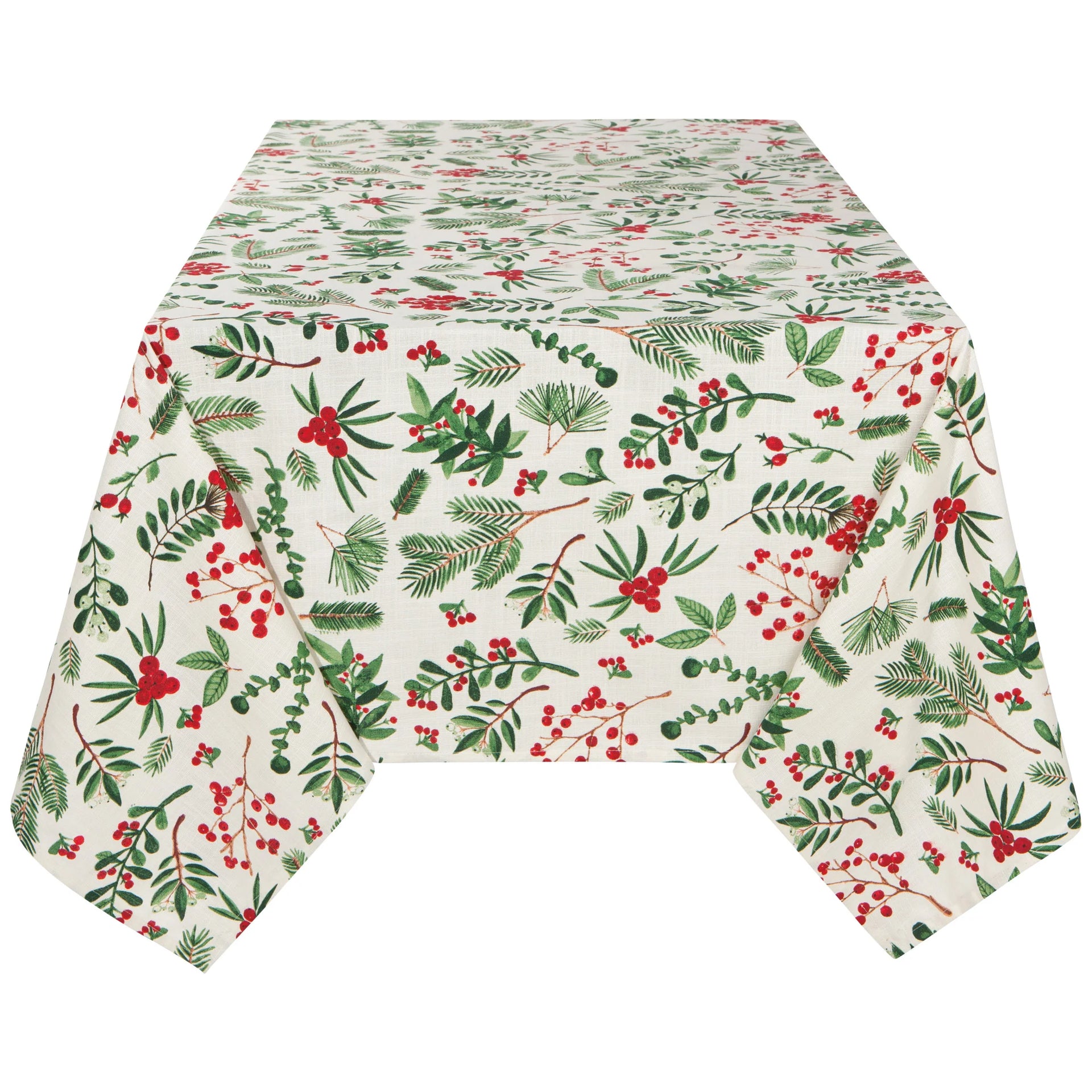 Winterberry Printed Tablecloth 60 x 90 Inches