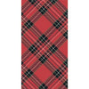 Red Plaid Guest Napkin