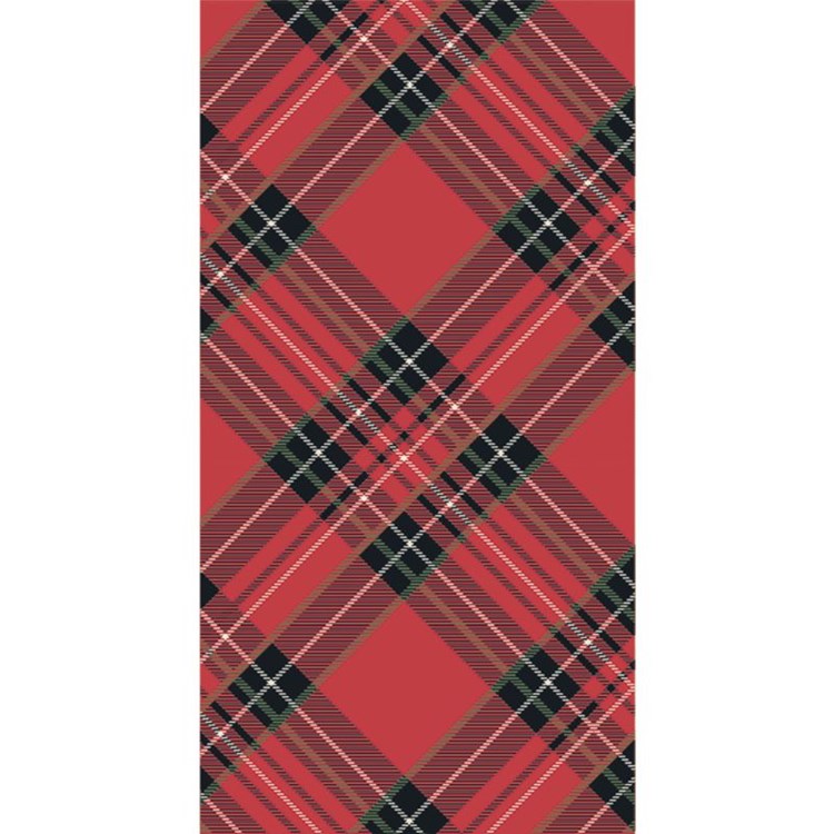 Red Plaid Guest Napkin