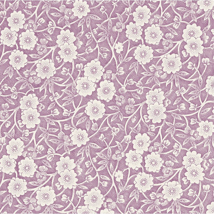 Lilac Calico Cocktail Napkin