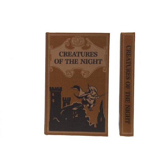 MDF & Linen Halloween Themed Book Storage Boxes