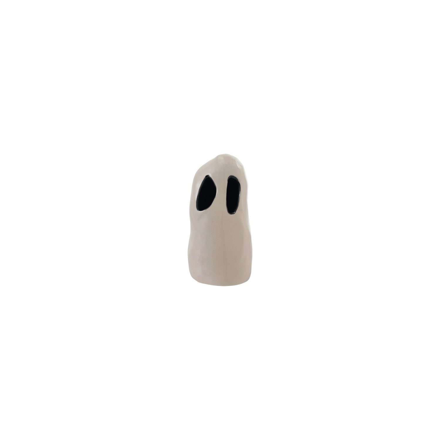 Small ghost-shaped decoration on a white background