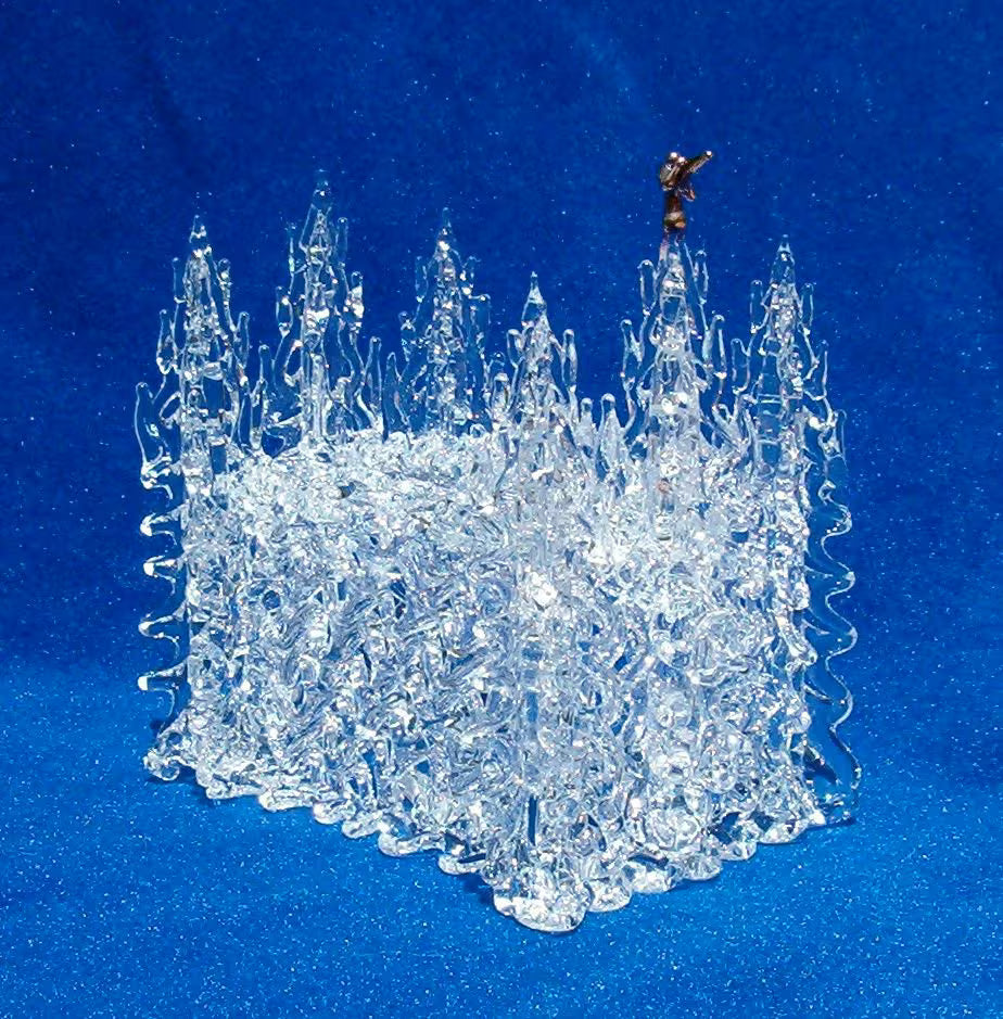 Cake Topper Temple Manti Large Glass Blown