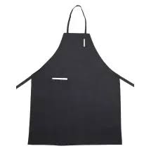 Bib Apron Black W/Adj Neck