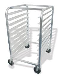 Bun Pan Rack Aluminum 25"X 20"X 38" W/Casters (dis)