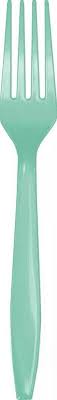 Solid Color Plastic Forks