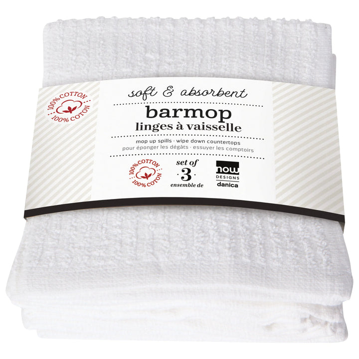 Utility Barmops Small White - Set of 6