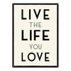 Live The Life Medium Framed