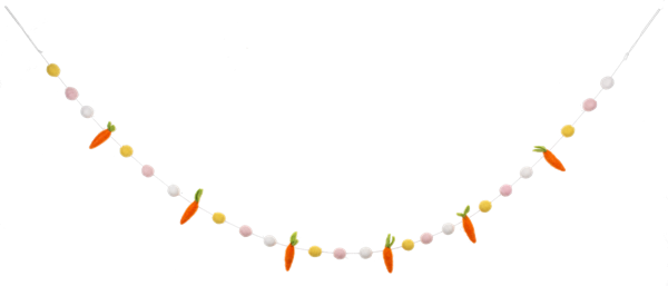 Handcrafted Easter Carrot Garland