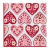 Heritage Hearts Printed Napkin