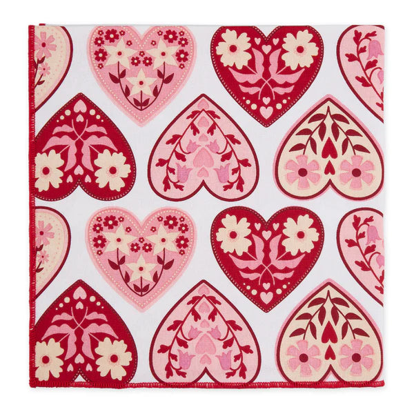 Heritage Hearts Printed Napkin