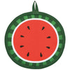 Potholder with watermelon design on a white background