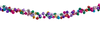 Mini Multi Color Bell Garland