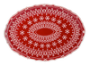 Red Snowflake Platter