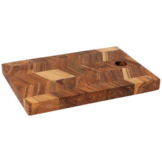 10" Acacia Chevron Serving Board