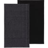 Second Spin Black Waffle Dishtowel Set of 2