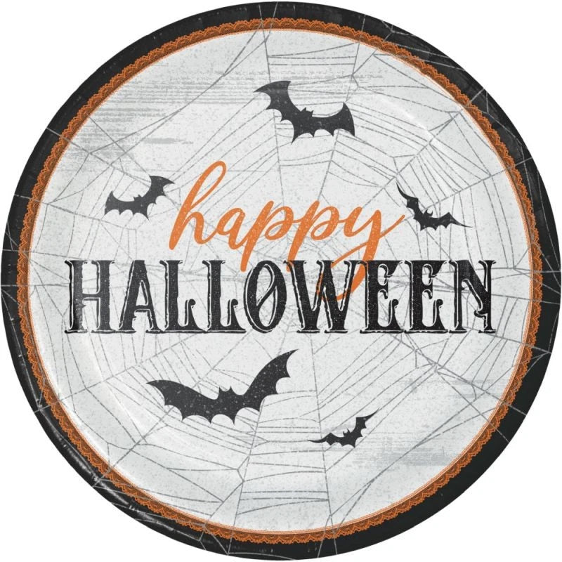 Paper Plate 9" Wicked Web 12/8