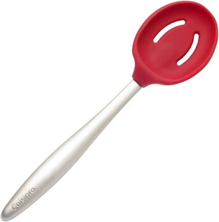 8" Red Piccolo Slotted Spoon