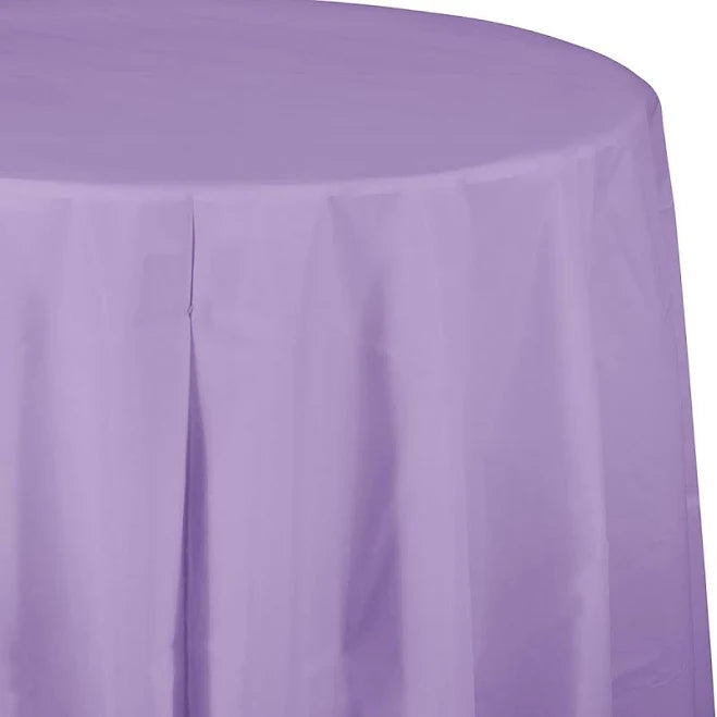 Solid Color 82" Round Table Covers