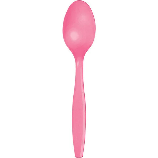 Solid Color Plastic Spoons