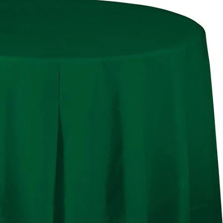 Solid Color 82" Round Table Covers