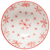 Snowflake Stamped Christmas Bowl 4"