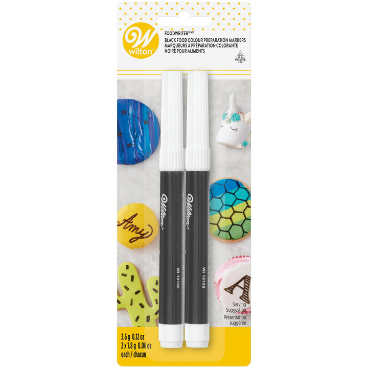 2-pc Food Writer Markers - Black