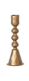 Large gold candle holder on a white background
