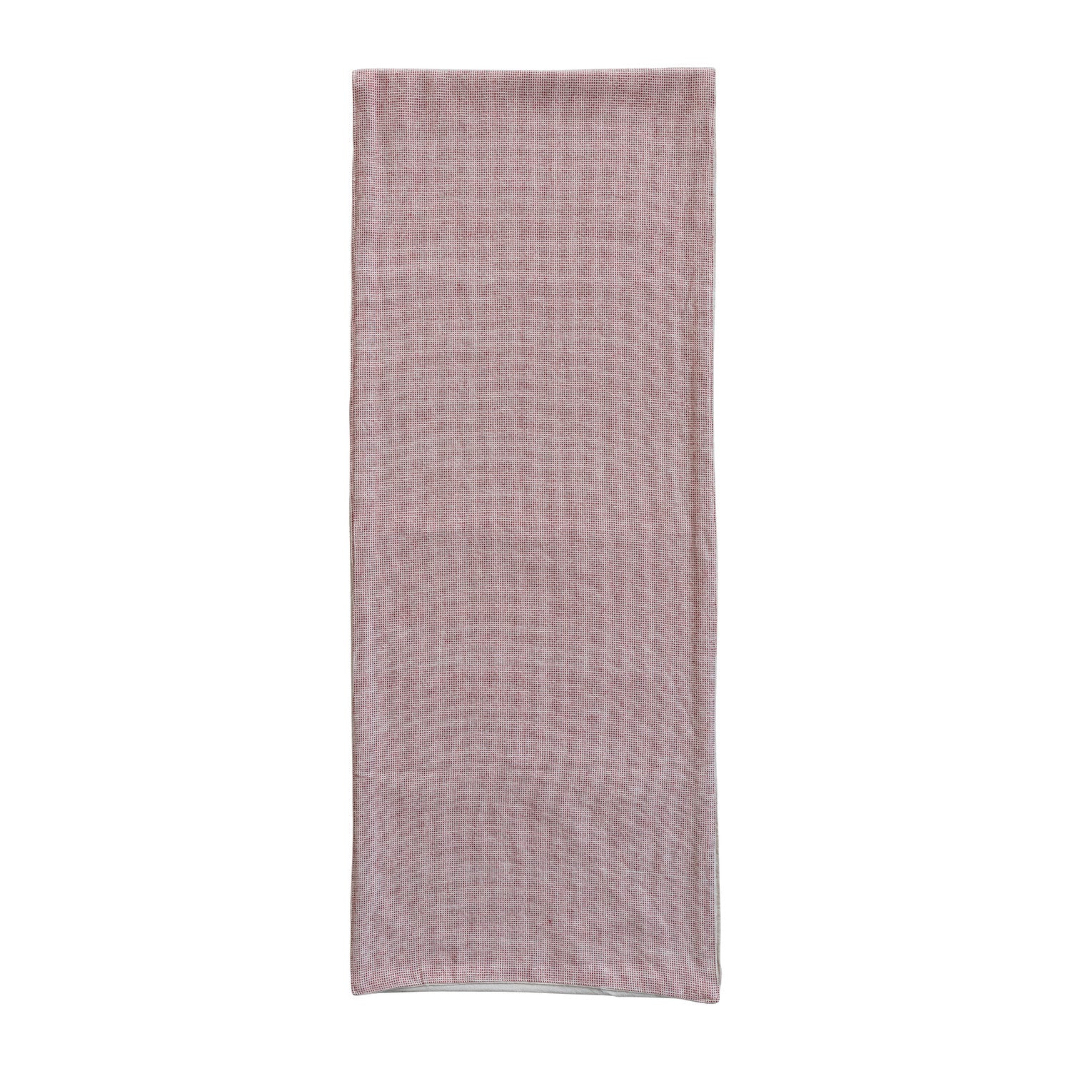 Woven Cotton 2-Sided Table Runner with Grid Pattern