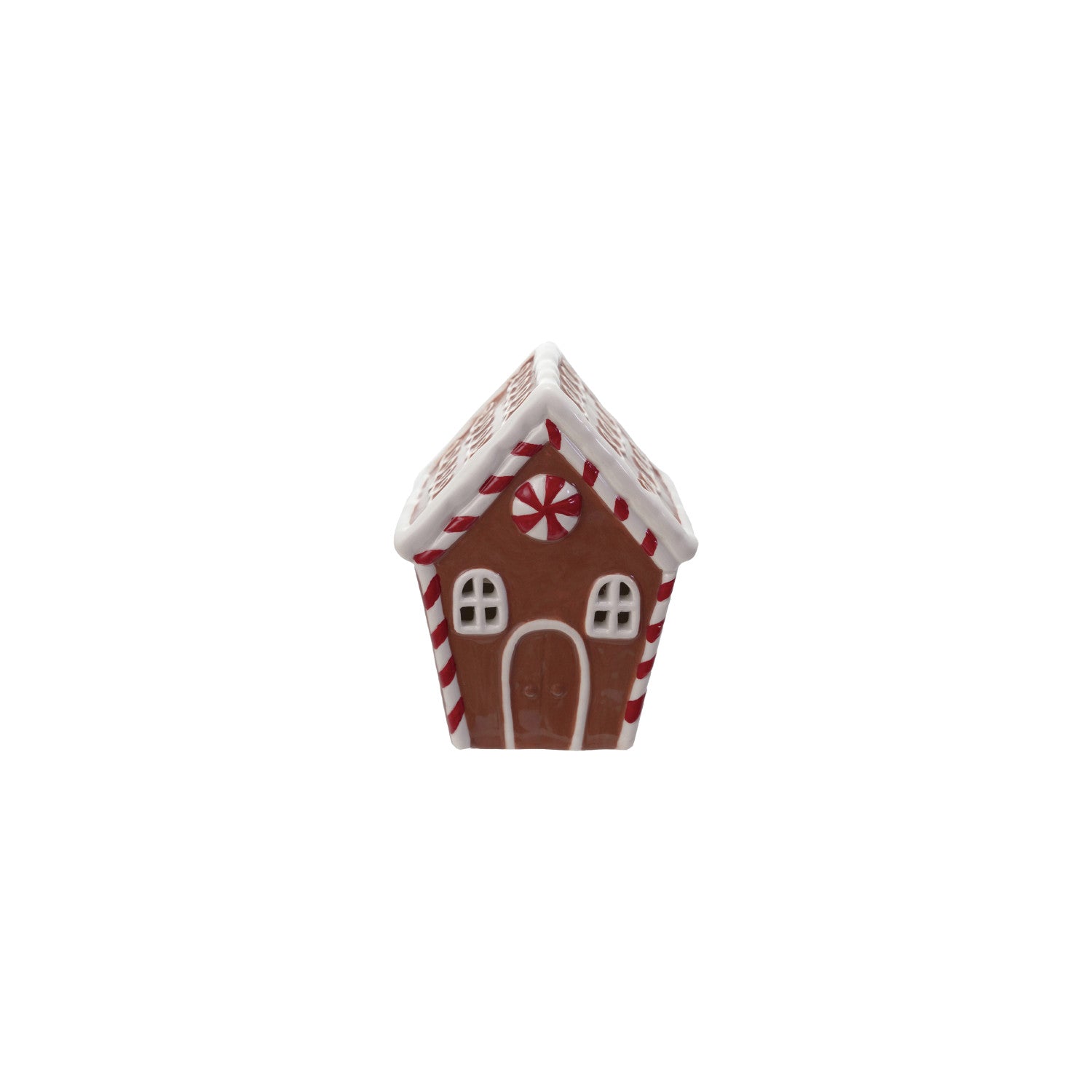 Hand-Painted Ceramic Gingerbread House with LED Light