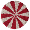 Round Cotton Tufted Candy Striped Trivet