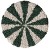 Round Cotton Tufted Candy Striped Trivet