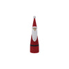 Wood Santa Claus figure on a white background