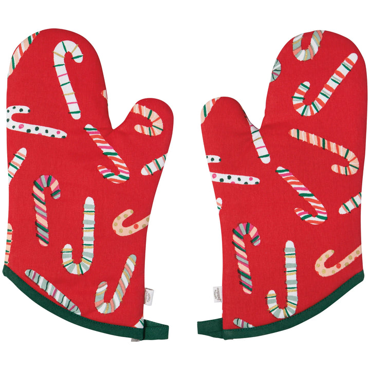 Merry Mints Oven Mitt Set